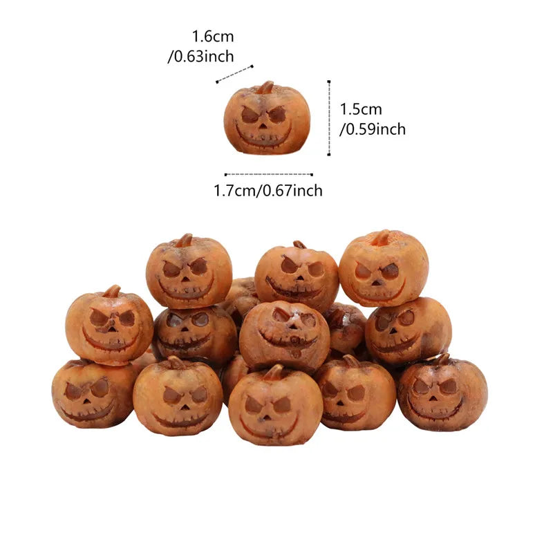 Miniature Resin Halloween Pumpkin - DIY Fairy Garden Decoration