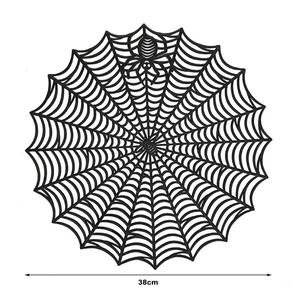 Halloween Spider Web Place Mats - Waterproof, Heat Insulation, and Oil-Proof Kitchen Supplies