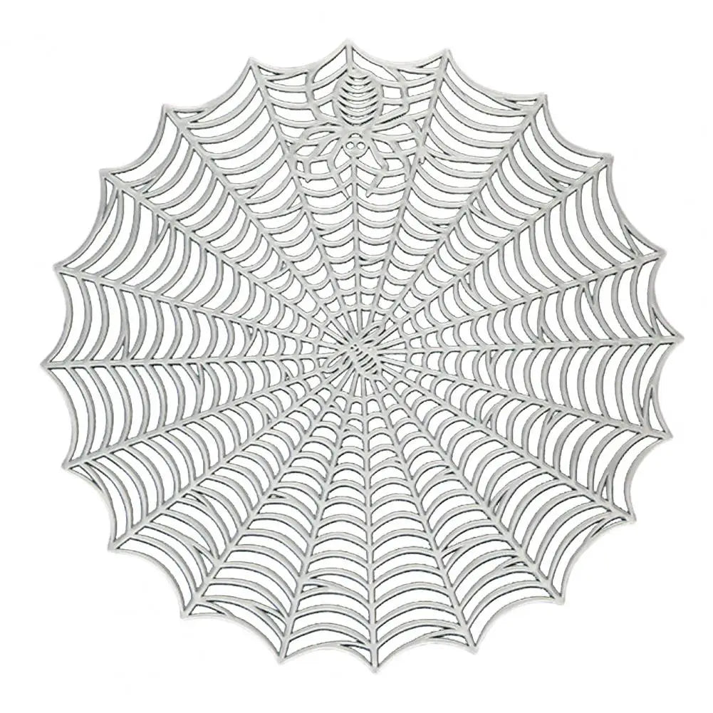 Halloween Spider Web Place Mats - Waterproof, Heat Insulation, and Oil-Proof Kitchen Supplies