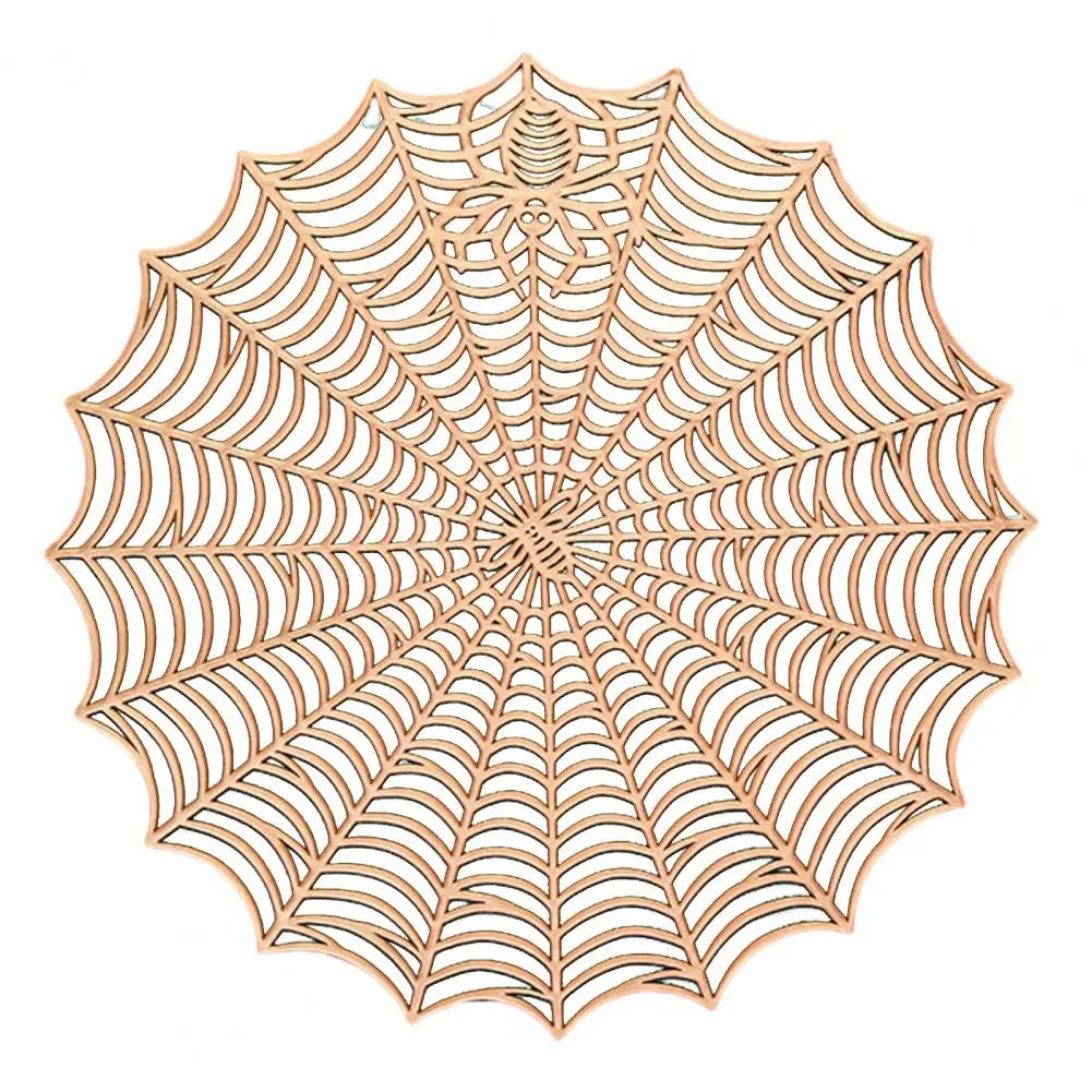 Halloween Spider Web Place Mats - Waterproof, Heat Insulation, and Oil-Proof Kitchen Supplies