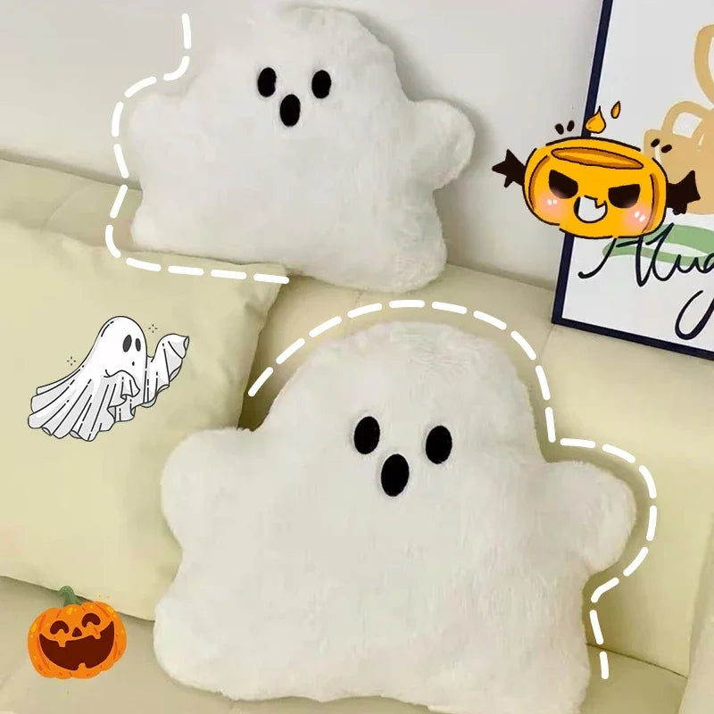 Halloween Cute Stuffed Animal - Ghost, Pumpkin & Bat Throw Pillow for Party Decor