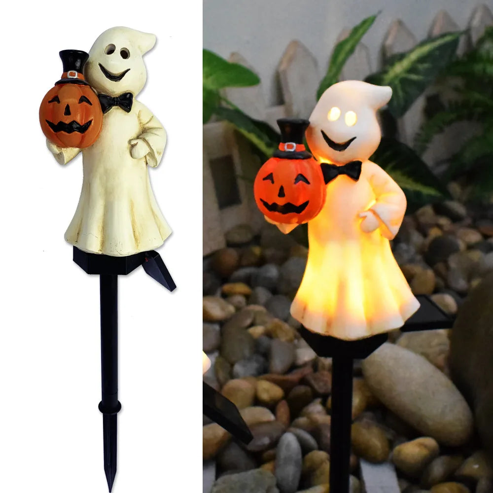 Garden Decor for Halloween - Spice Pumpkin Waterproof Solar LED Light