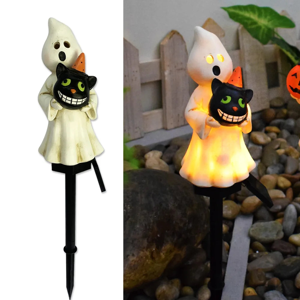 Garden Decor for Halloween - Spice Pumpkin Waterproof Solar LED Light