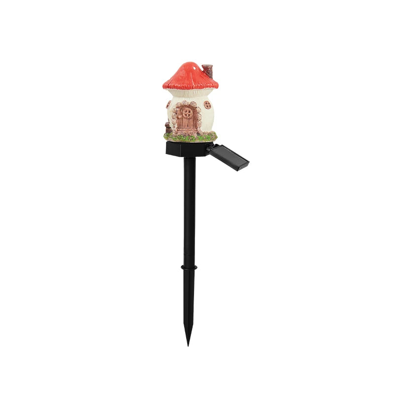 Miniature Fairy House LED Solar Lawn Light - Solar Powered Outdoor Garden Decor