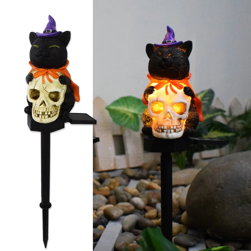 Garden Decor for Halloween - Spice Pumpkin Waterproof Solar LED Light