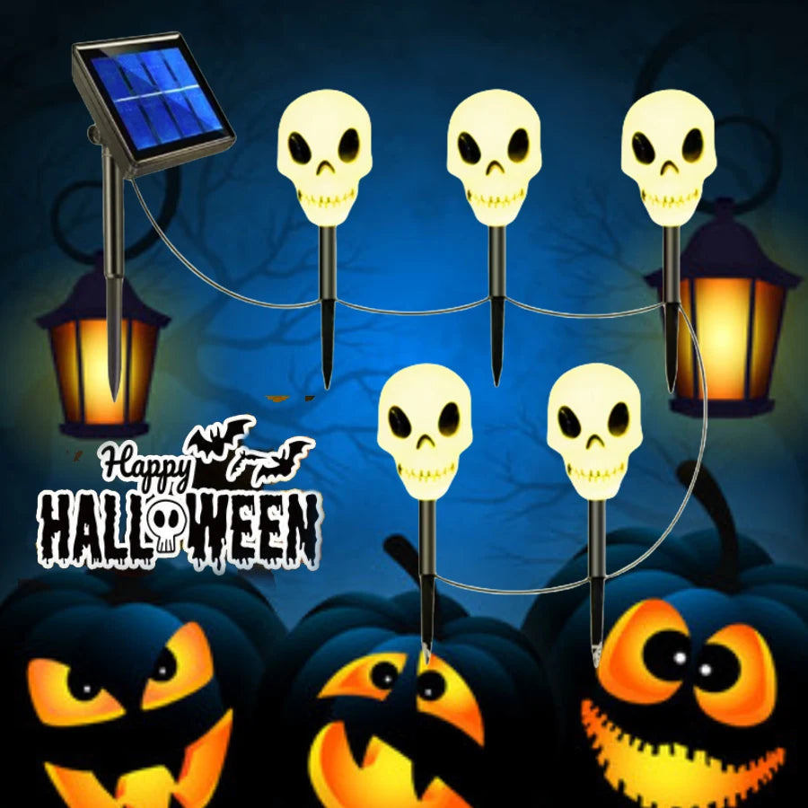 Solar Pumpkin LED Light - Waterproof Halloween Garden Decoration